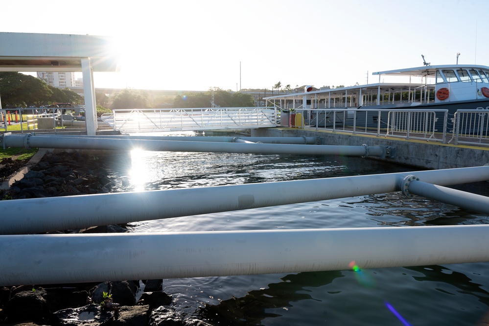 Completion of Dock Ceremony at the Pearl Harbor National Memorial