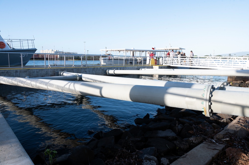 Completion of Dock Ceremony at the Pearl Harbor National Memorial