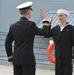 Re-enlistment ceremony aboard Battleship Wisconsin