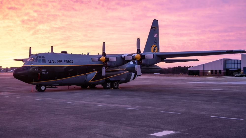 Centennial Heritage C-130H at sunrise