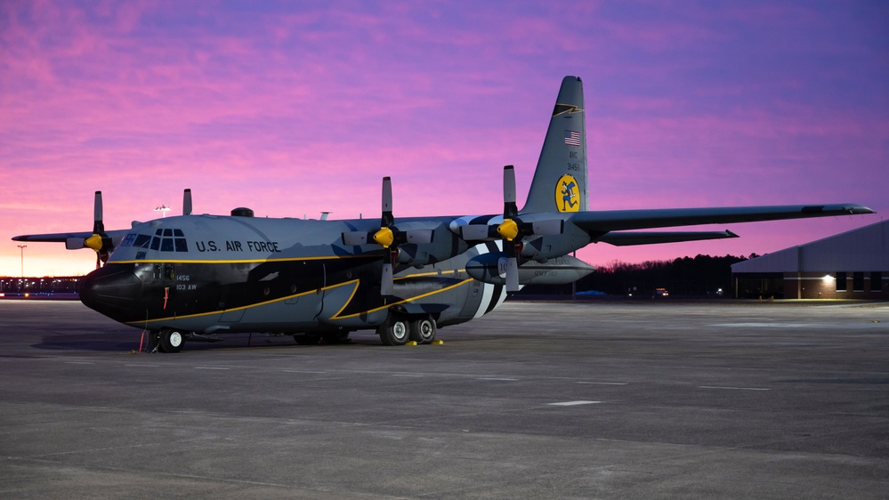 Centennial Heritage C-130H at sunrise