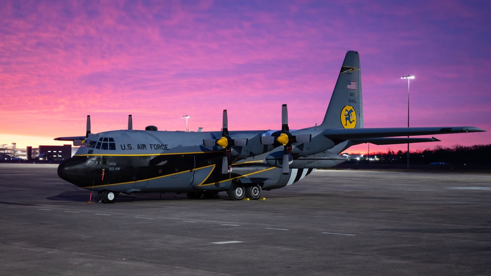 Centennial Heritage C-130H at sunrise