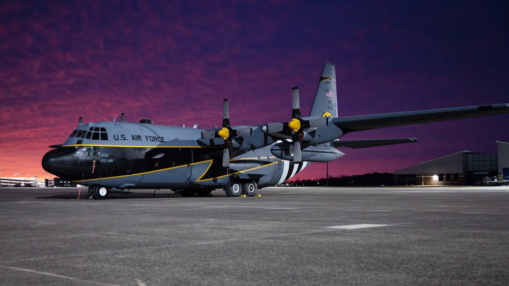 Centennial Heritage C-130H at sunrise