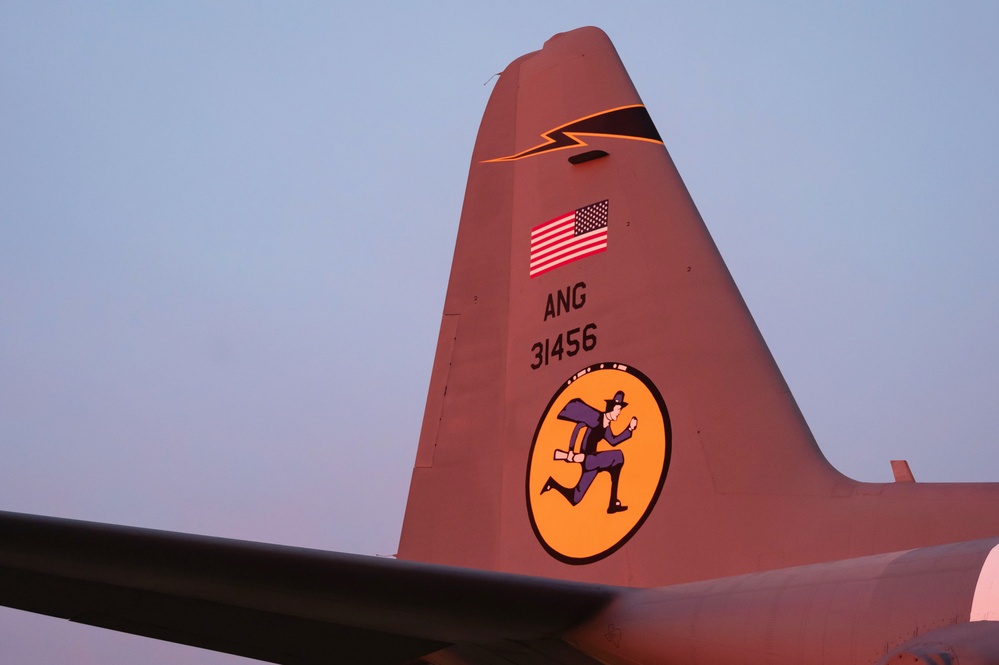 Centennial Heritage C-130H at sunrise