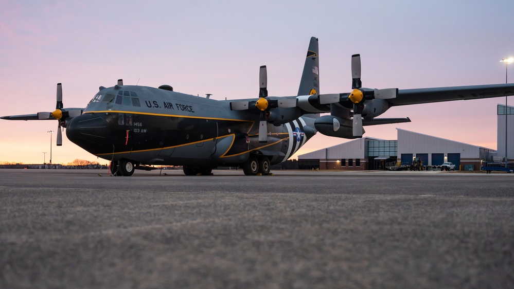 Centennial Heritage C-130H at sunrise