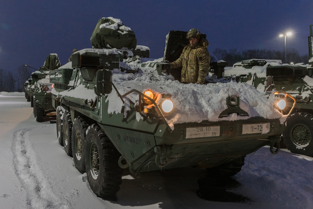 Stryker in the snow