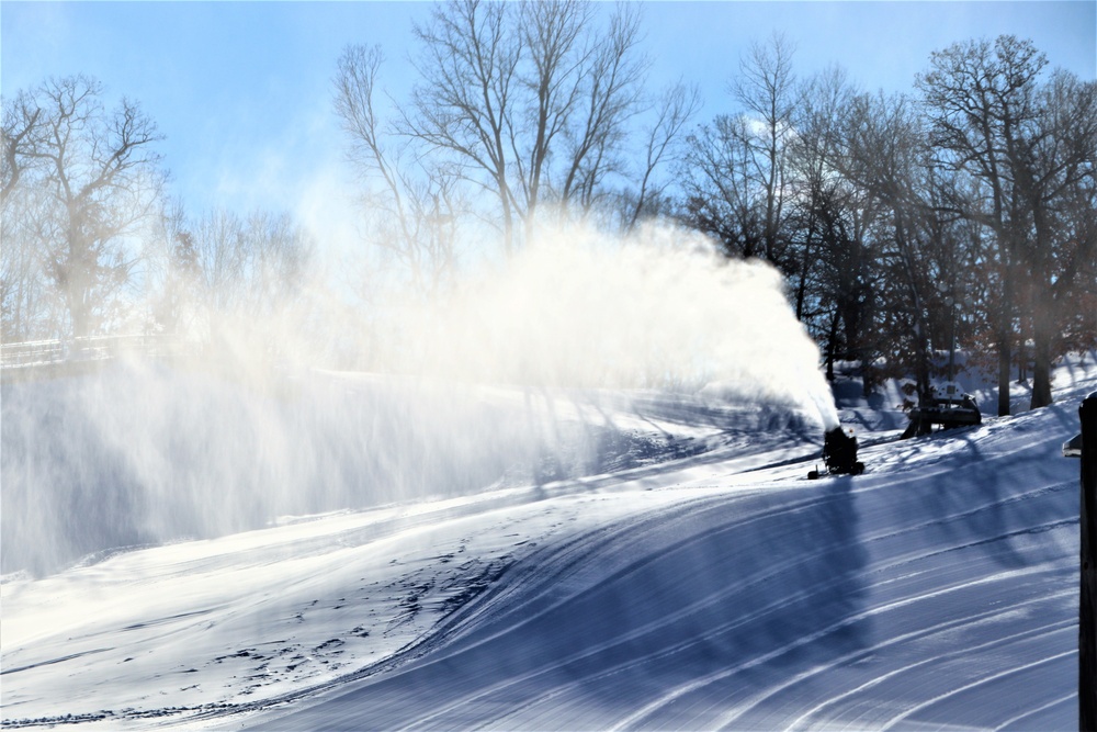 Snowmaking at Fort McCoy's Whitetail Ridge Ski Area