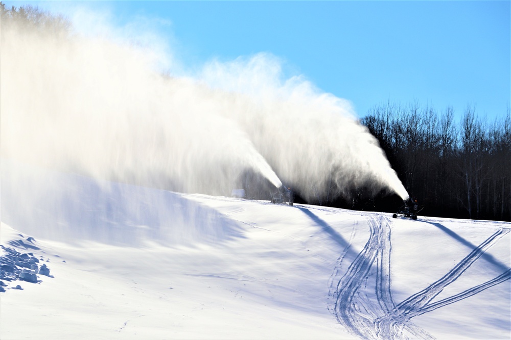 Snowmaking at Fort McCoy's Whitetail Ridge Ski Area