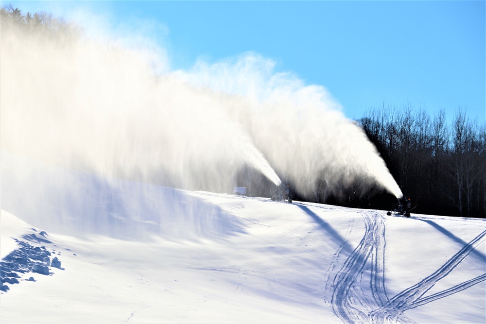 Snowmaking at Fort McCoy's Whitetail Ridge Ski Area