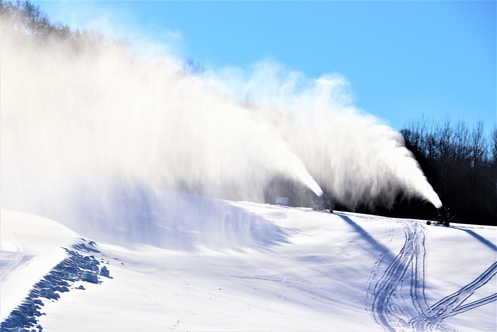 Snowmaking at Fort McCoy's Whitetail Ridge Ski Area