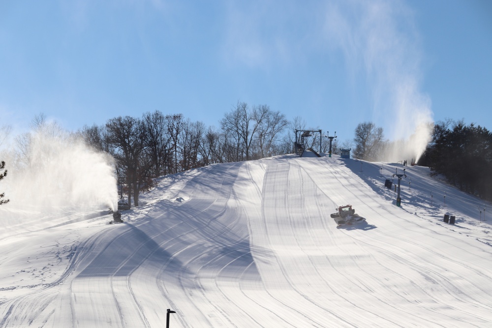 Snowmaking at Fort McCoy's Whitetail Ridge Ski Area