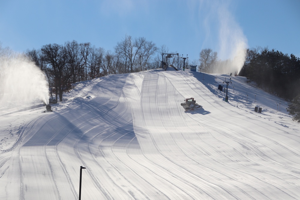 Snowmaking at Fort McCoy's Whitetail Ridge Ski Area