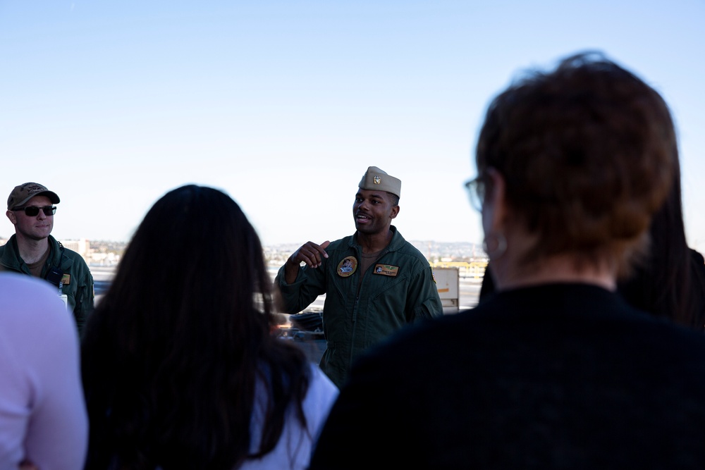 Abraham Lincoln hosts Navy Office of Legislative Affairs liaisons