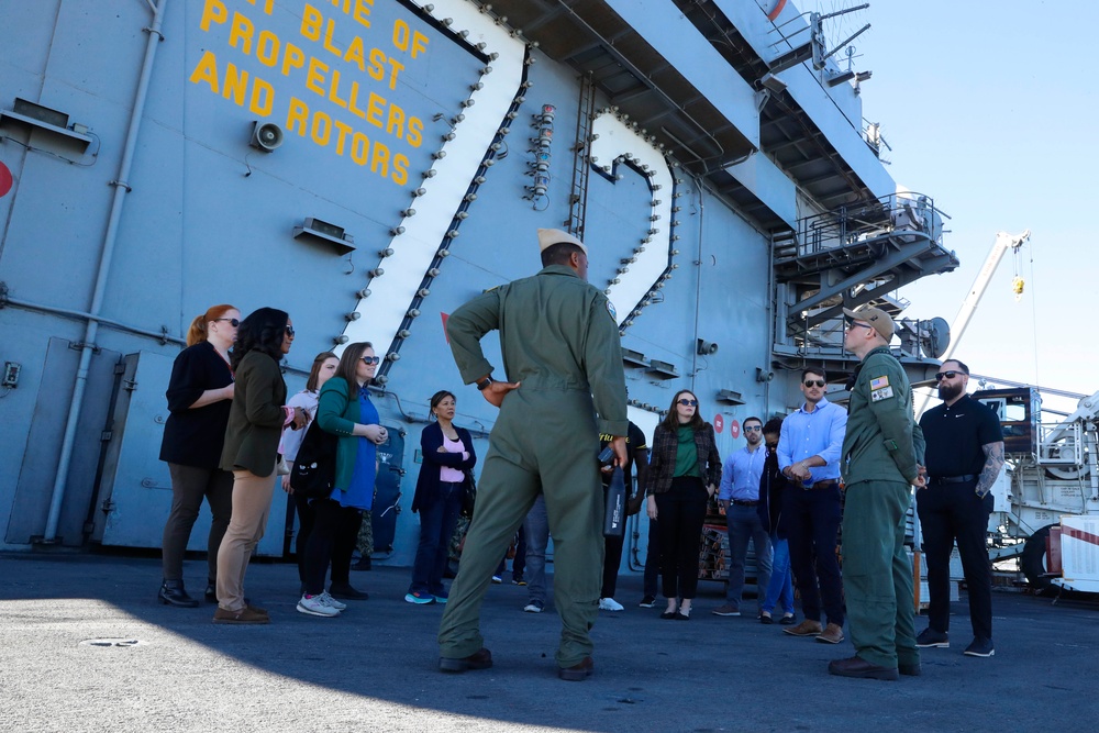 USS Abraham Lincoln hosts OLA Liaisons