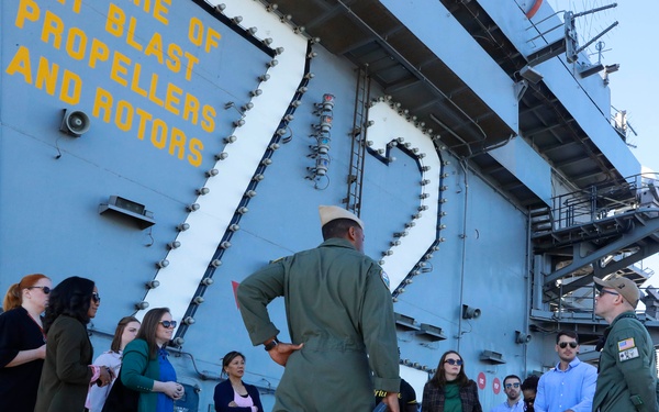 USS Abraham Lincoln hosts OLA Liaisons