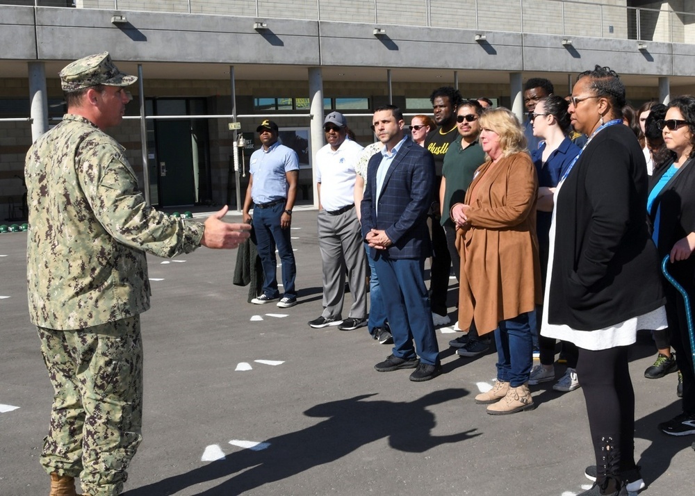 Congressional staff members visit Naval Special Warfare Center