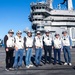 USS Carl Vinson (CVN 70) Sailors Host Dan Quayle in the Pacific Ocean