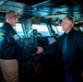 USS Carl Vinson (CVN 70) Sailors Host Dan Quayle in the Pacific Ocean