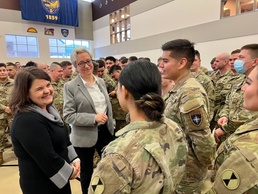 Charlie Troop, 1-82nd Cavalry Regiment recognized during demobilization ceremony