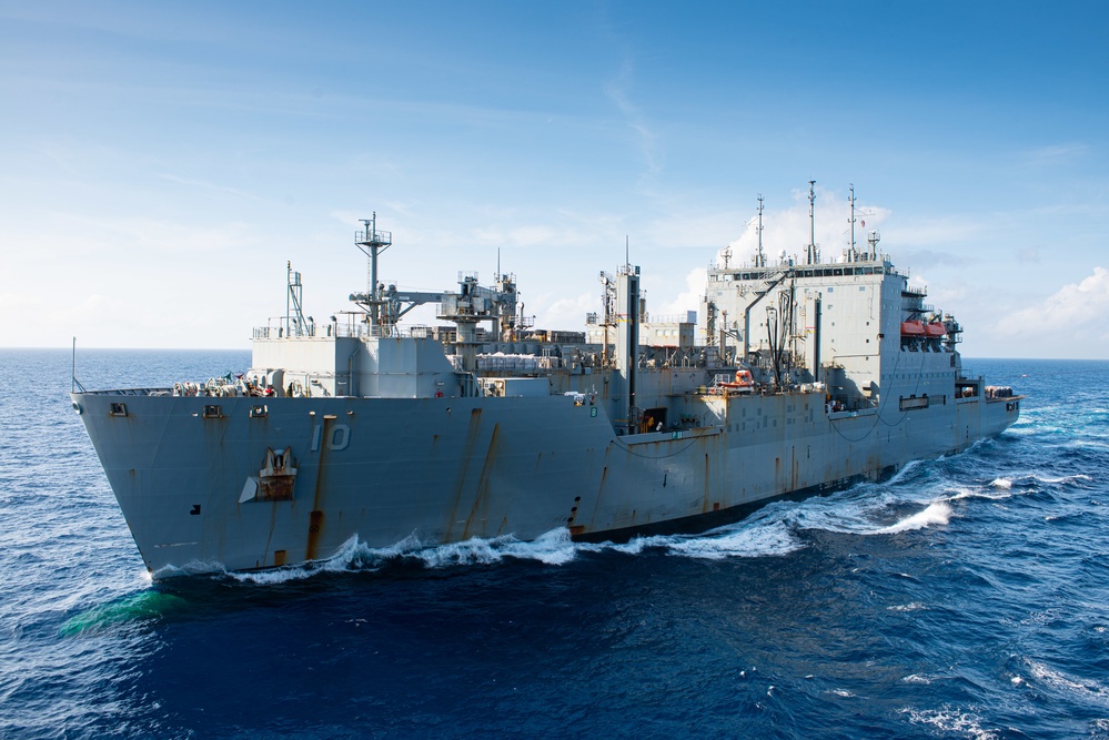 Nimitz Conducts A Replenishment-At-Sea