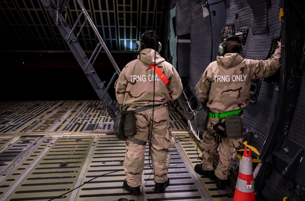 436th MGG maintain readiness during MOPP Integration Event