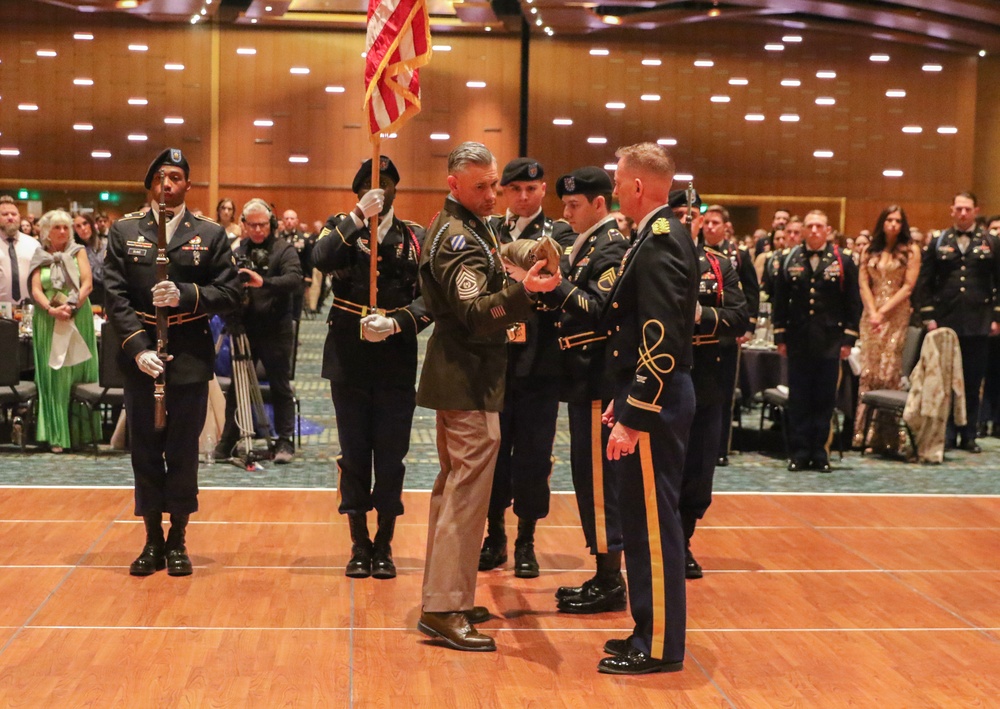 1 BCT &quot;Bastogne&quot; Ball and Casing Ceremony