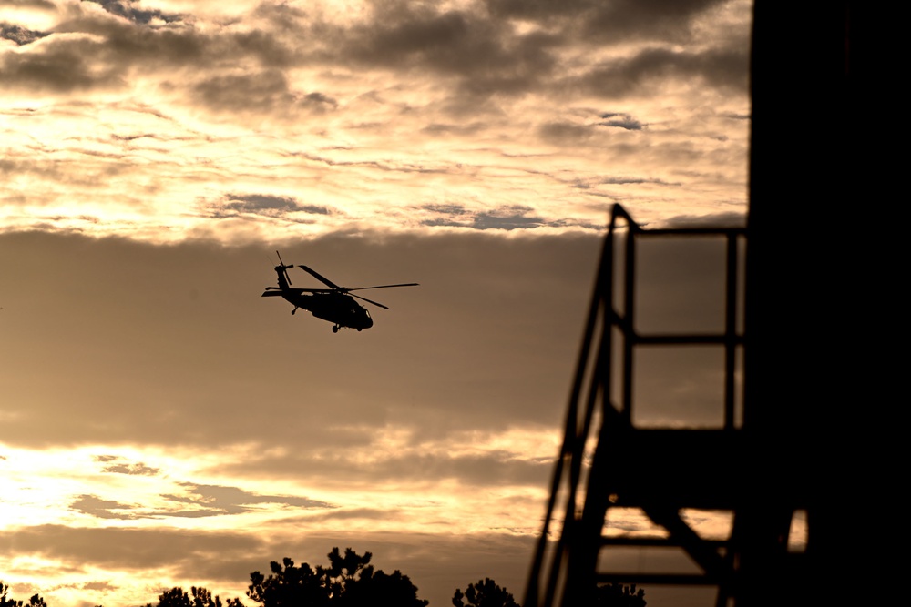 1st Battalion 114th Infantry conducting Air Assault Training on range 61, 10 February 2023.