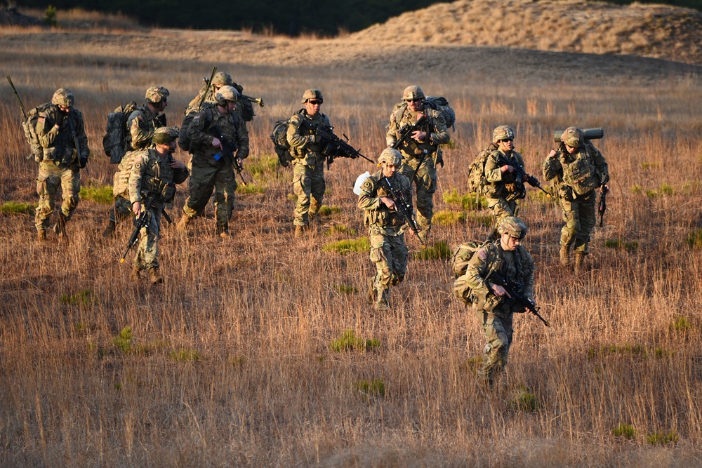 1st Battalion 114th Infantry conducting Air Assault Training on range 61, 10 February 2023.