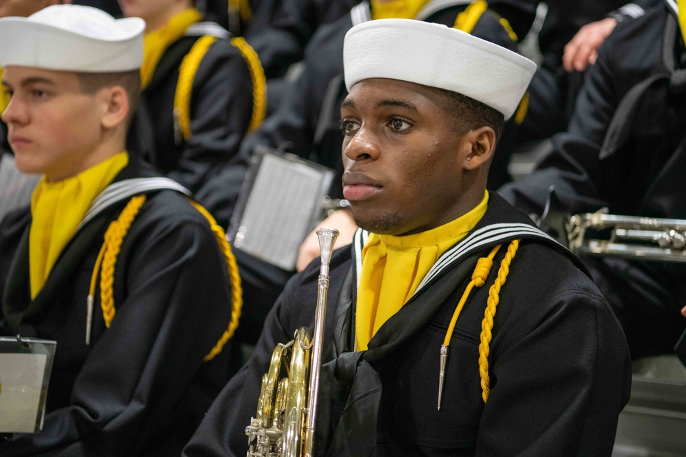 Pass-in-Review at US Navy Recruit Training Command