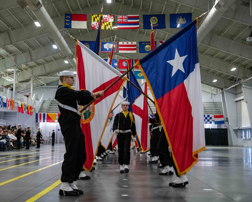 Pass-in-Review at US Navy Recruit Training Command