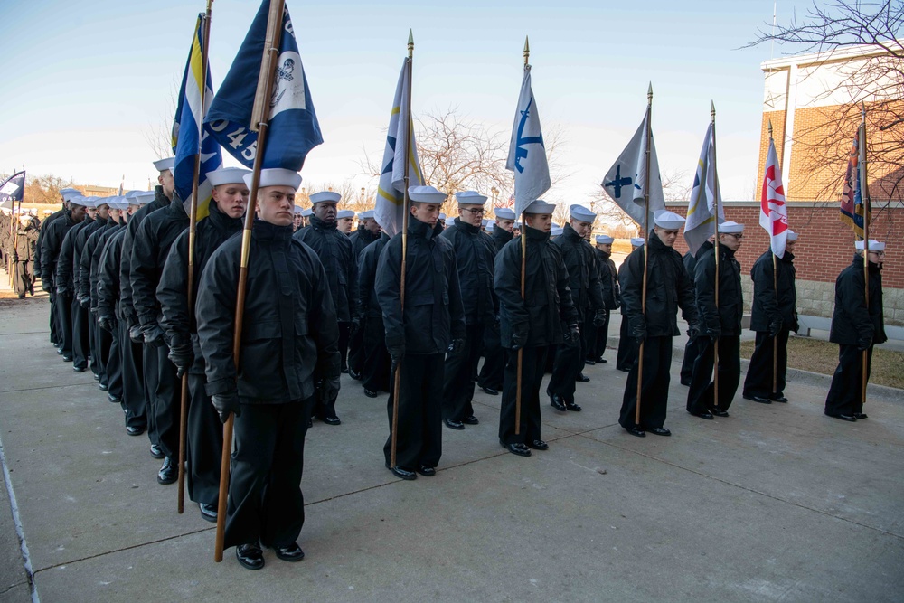 Pass-in-Review at US Navy Recruit Training Command