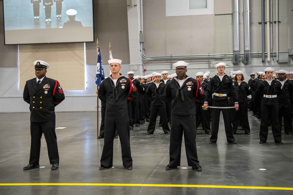 Pass-in-Review at US Navy Recruit Training Command