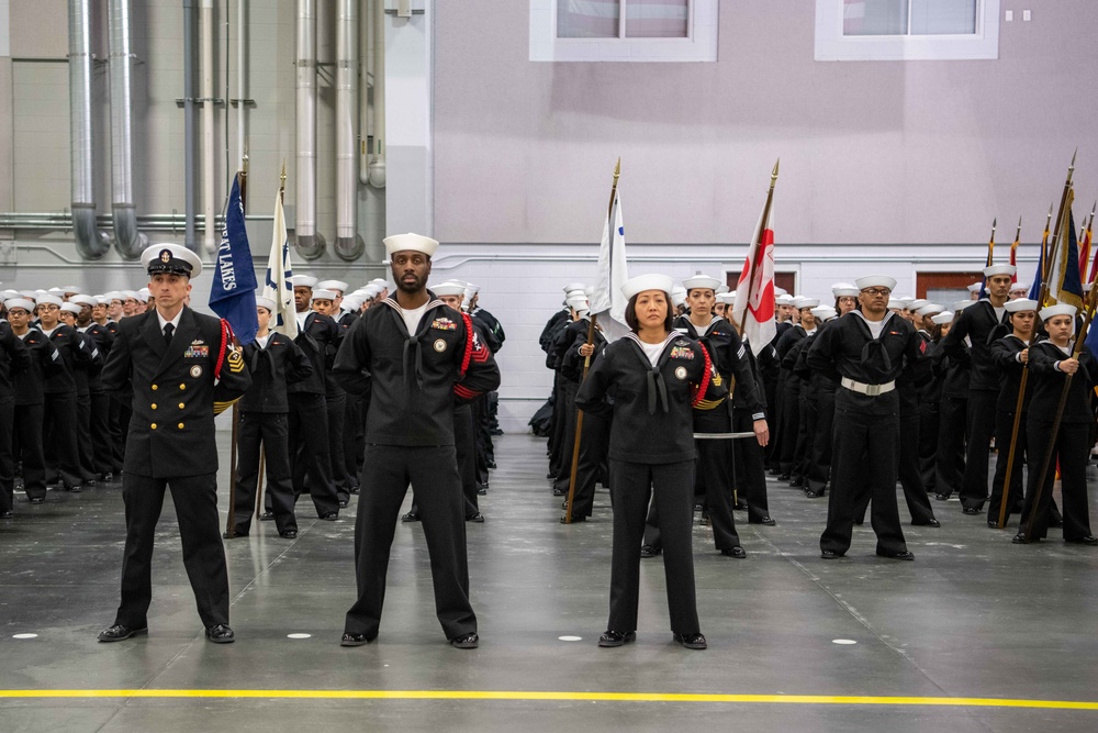 Pass-in-Review at US Navy Recruit Training Command