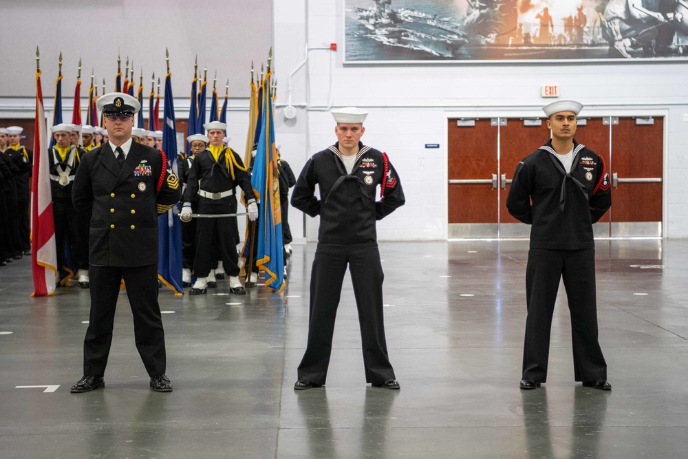 Pass-in-Review at US Navy Recruit Training Command