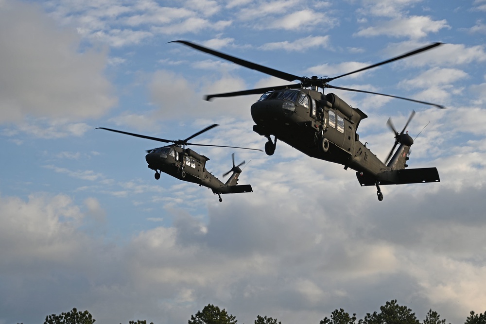 1st Battalion 114th Infantry conducting Air Assault Training on range 61, 10 February 2023.