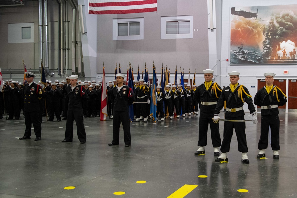 Pass-in-Review at US Navy Recruit Training Command