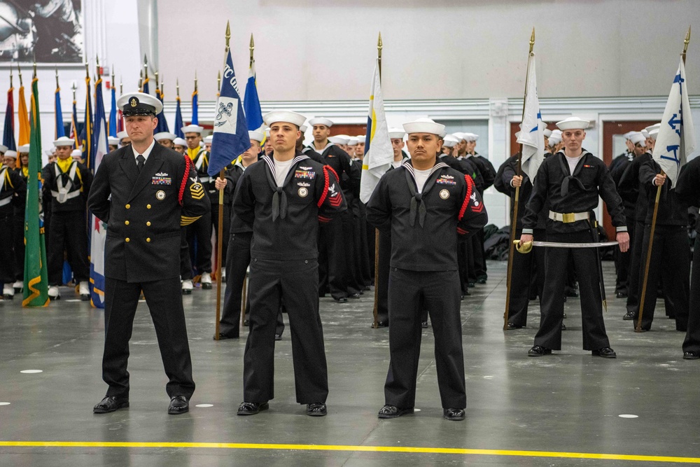 Pass-in-Review at US Navy Recruit Training Command