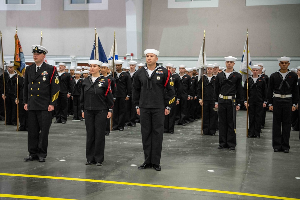 Pass-in-Review at US Navy Recruit Training Command