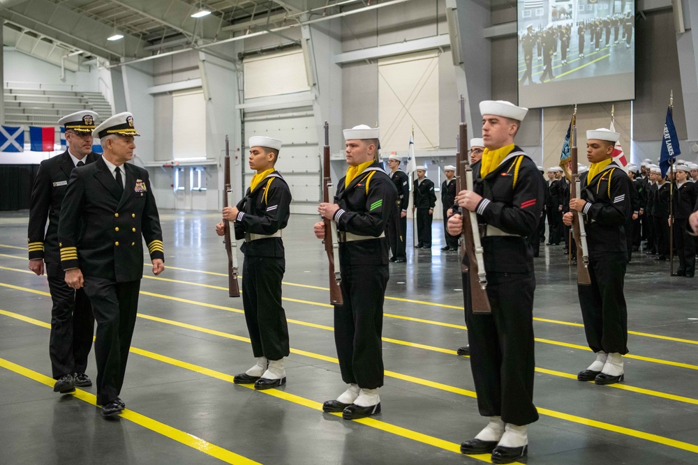 Pass-in-Review at US Navy Recruit Training Command