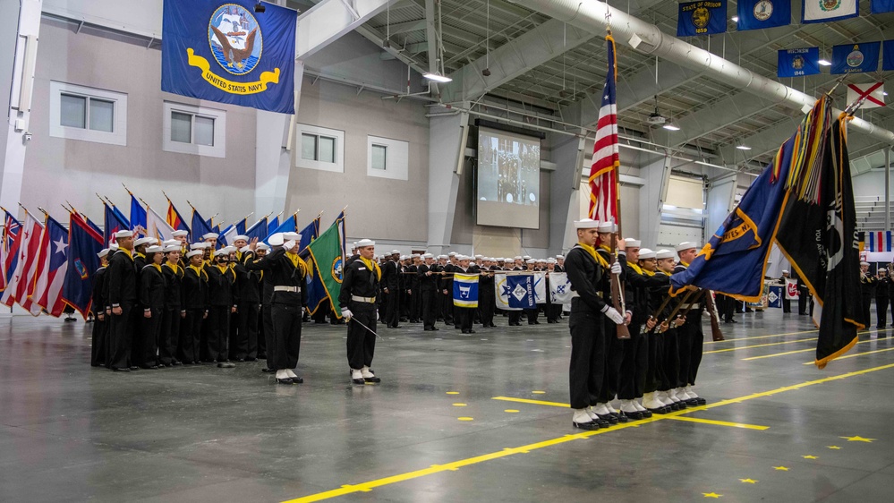 Pass-in-Review at US Navy Recruit Training Command