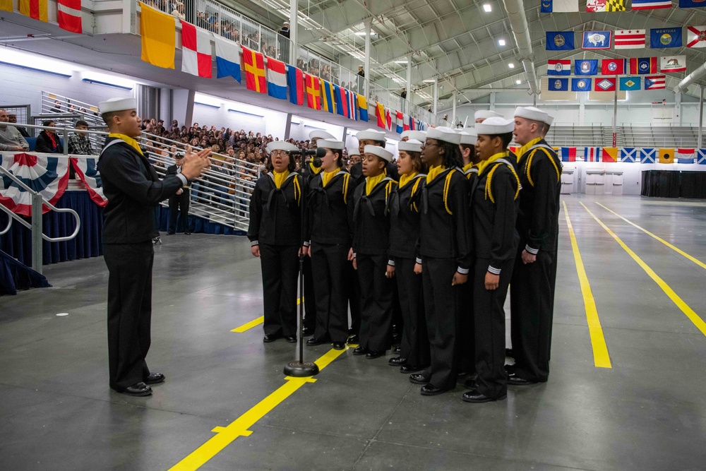 Pass-in-Review at US Navy Recruit Training Command