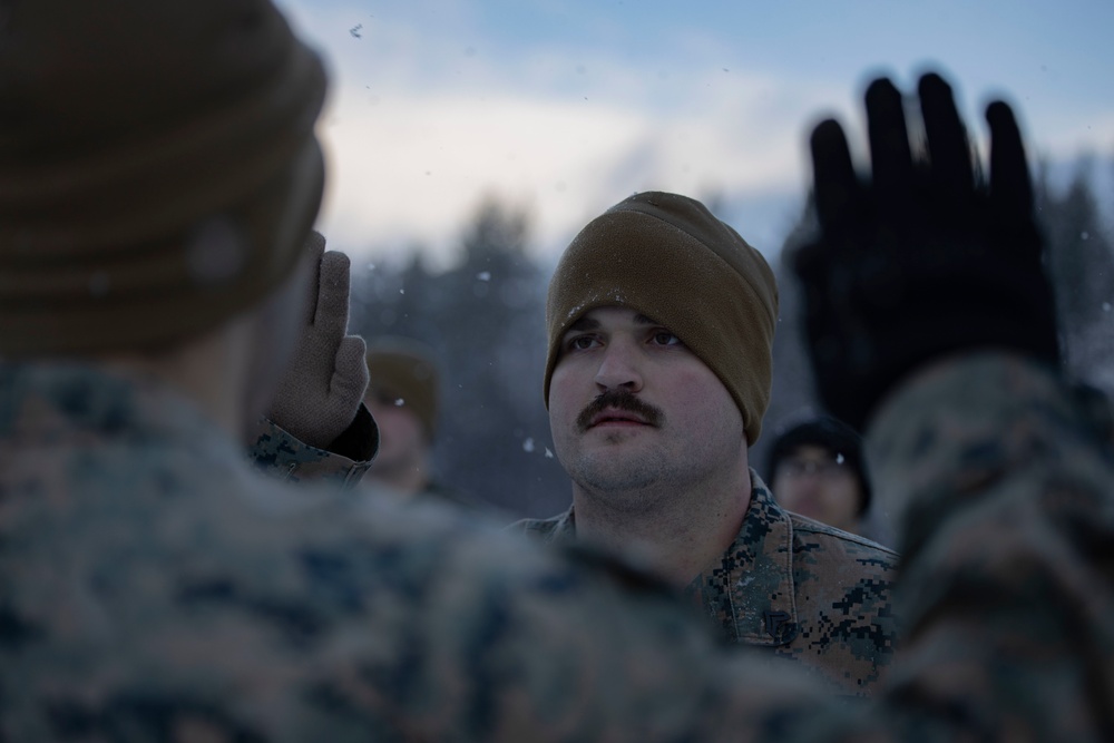 Cpl. Brandt Redmon Re-enlistment
