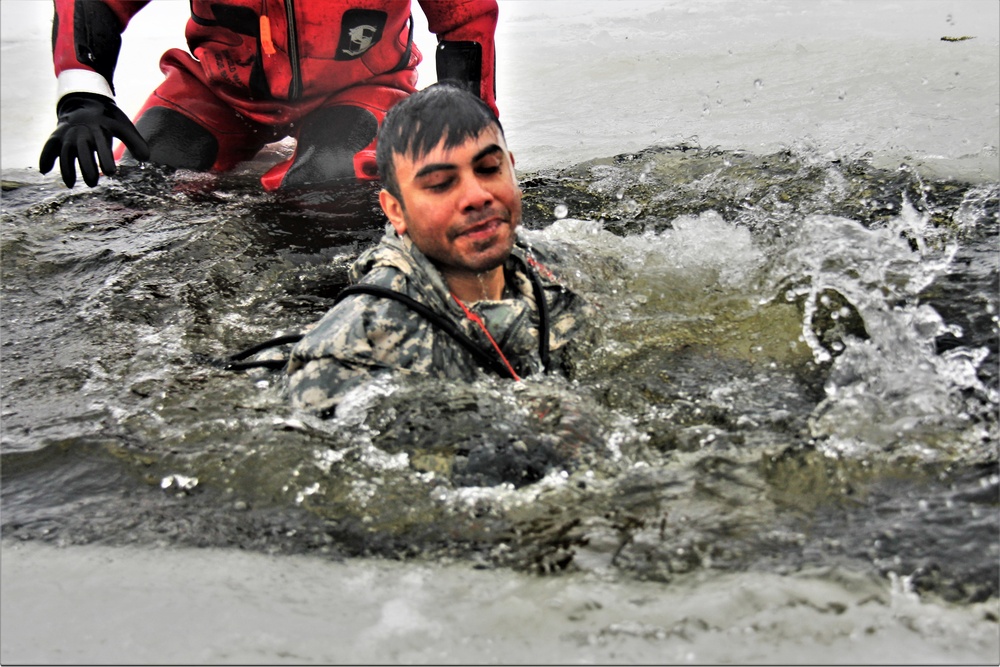 January 2023 cold-water immersion training up close at Fort McCoy