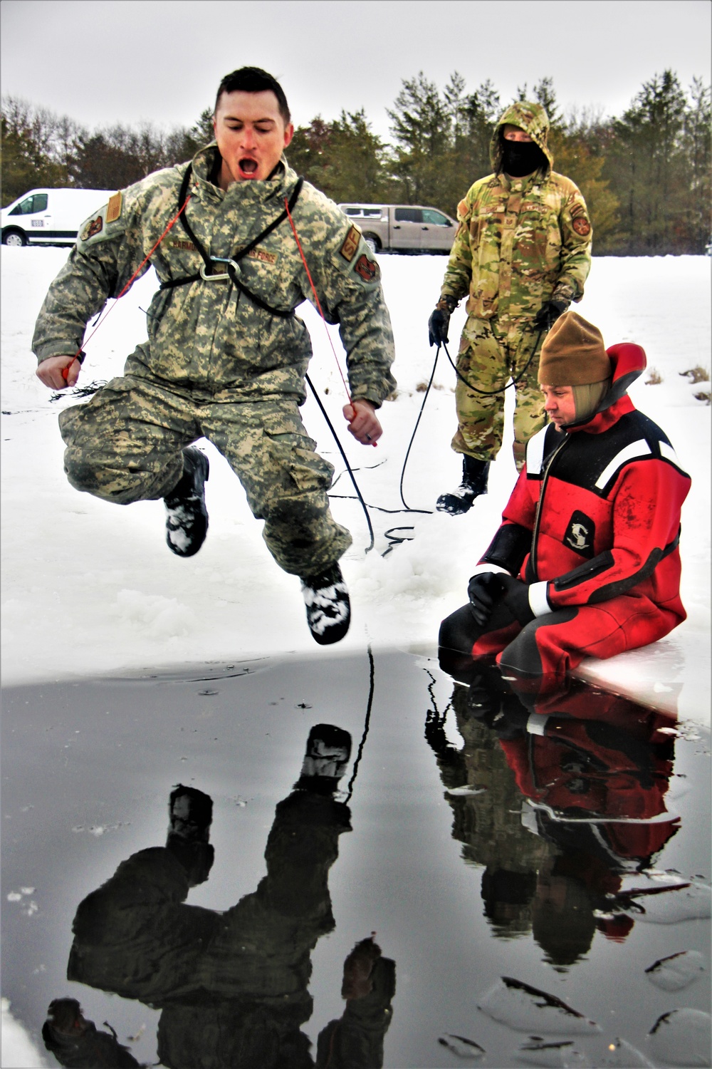 January 2023 cold-water immersion training up close at Fort McCoy