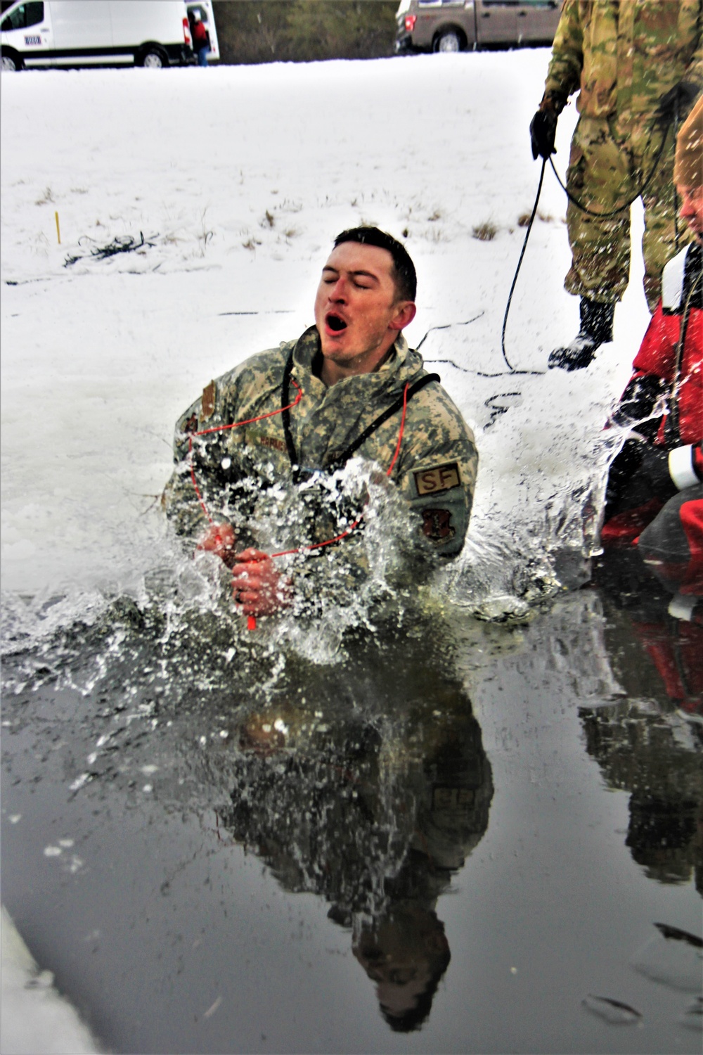 January 2023 cold-water immersion training up close at Fort McCoy