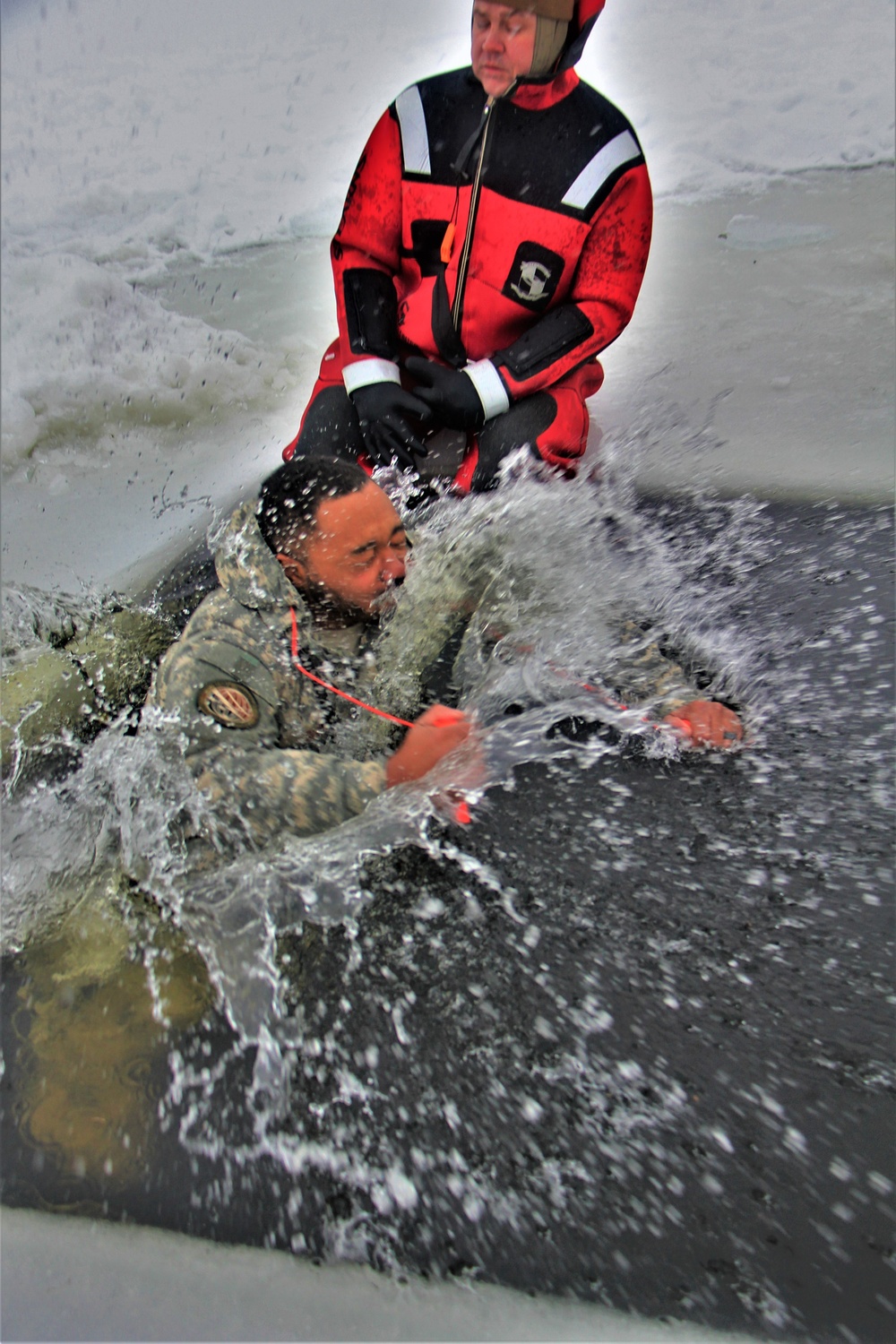 January 2023 cold-water immersion training up close at Fort McCoy