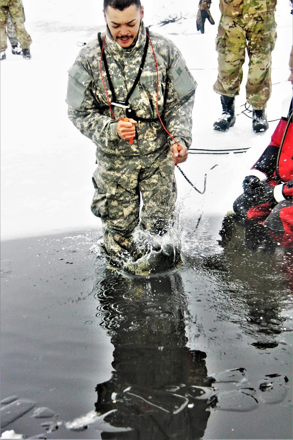 January 2023 cold-water immersion training up close at Fort McCoy