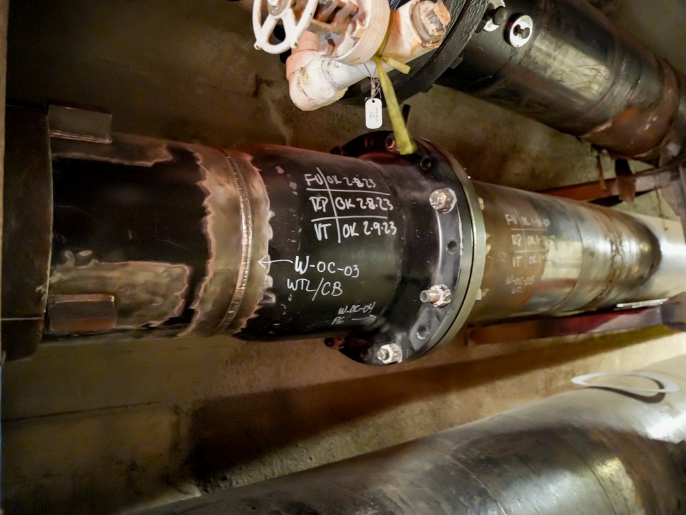 Ongoing repairs continue, ground water monitoring well drills earth samples