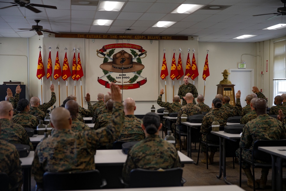 Sgt. Maj. of the Marine Corps Visits MCRD San Diego