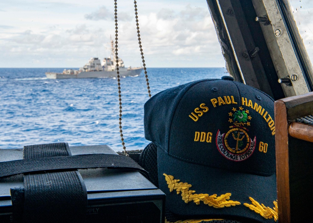 USS Paul Hamilton Sails with Indian Navy